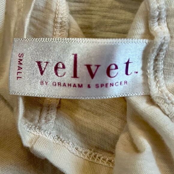 Velvet By Graham & Spencer Vintage Slub Cotton Dress Quarter Bell Sleeve Small - Picture 8 of 10